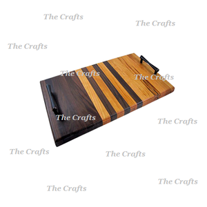 Bandeja de madera de diseño maravilloso para servir con forma cuadrada, bandeja de café para servir comida en restaurante de calidad superior - Product Image 1