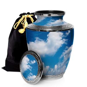 High Quality American Style Metal Design <b>Memorials</b> Engraved Cremation Urns - Product Image 2