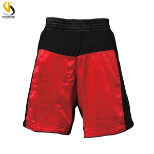 Premium Quality <b>Red</b> Custom Color MMA Boxing Shorts Soft Quick Dry Durable 180g Material Elastic Waist Fitness Training Muay Thai - Product Image 6