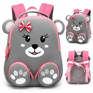 Mochilas infantis 3d, mochilas adoráveis para crianças, à prova d'água, bolsas escolares, para meninos e meninas