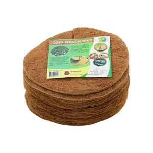 Coir Mulch Mat in VietNam // кокосовые волокна Mulch Ring защитный коврик для дерева 100% натуральный (Lee Tran: + 84987731263)