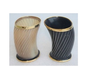 Vaso de cristal corto con forma de cuerno para fiesta, vaso de vidrio para whisky personalizado con forma de cuerno, diseño a la moda - Product Image 6