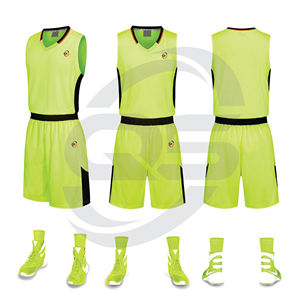 Tenue de basketball sur mesure grande taille, haute qualité, respirante, séchage rapide, 100% polyester, service OEM, ensembles de vêtements de basketball - Product Image 5