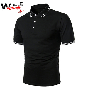 Camiseta de Punto para Hombre, Talla Grande, Manga Corta, Color en Contraste, Estilo Urbano, Informal, Verano - Product Image 3