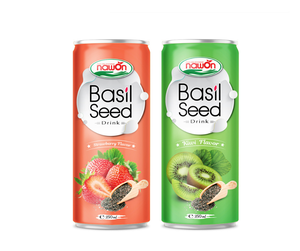 Boisson aux graines de basilic 250 ml, saveur tropicale, fabricant de boissons, marque privée, approvisionnement en gros, exportation mondiale - Product Image 1