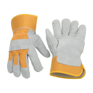 ถุงมือหนังวัวแท้คุณภาพดีที่สุด สำหรับผู้ใหญ่ แบบยูนิเซ็กซ์ ถุงมือทำงานหนังแบบกำหนดเองได้ พร้อมโลโก้ สำหรับผู้ชายและผู้หญิง - Product Image 3