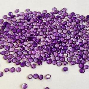 Vente en gros d'Améthyste naturelle de bonne qualité à facettes Cabochon de pierres précieuses en vrac taillé en rose pour la fabrication de bijoux de haute qualité par carat - Product Image 2