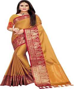 ผ้าส่าหรีผ้าไหม Banarasi เสื้อกับเสื้อผู้หญิงชุดปาร์ตี้ทุกวันผ้าส่าหรีผ้าฝ้ายนุ่มขายส่งราคาถูก - Product Image 4