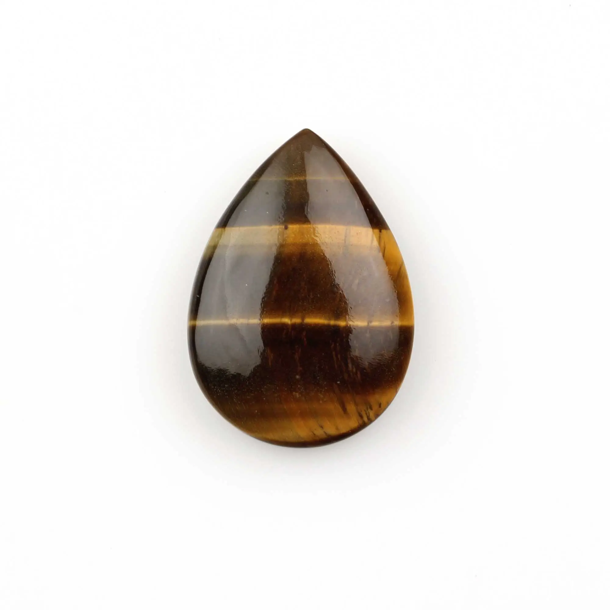 Top Quality 16x22mm Pear Natural Smooth Brown Yellow Tiger Eye Briolette Gemstone Jewelry Making Calibrated Size Polished Stones