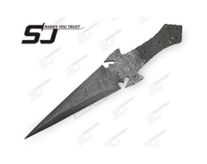 Venta caliente mango de acero de Damasco cuchillas en blanco hecho a mano cuchillos de forja de acero inoxidable DIY cuchillo de Chef Industrial OEM personalizado - Product Image 1