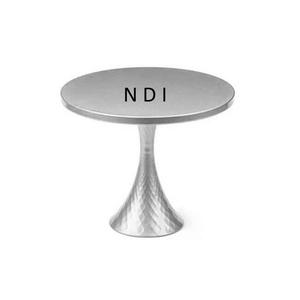 Soporte de pastel para servir postres de comida de un solo nivel para fiestas de boda celebración soporte de pastel de servidor de pastel de acabado antiguo - Product Image 1