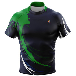 Camiseta de Rugby Unisex Personalizada en Color Rojo Sublimado con Características Antibacterianas, de Secado Rápido y Transpirables, y Opción de Talla Grande - Product Image 3