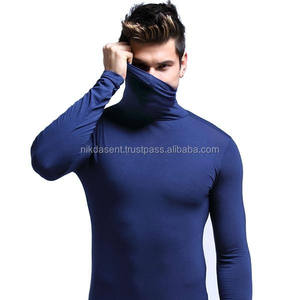 Men Winter Thermal Cotton <b>Fleece</b> High Neck Stretch Pullover <b>Sweater</b> Plus Size - Product Image 4
