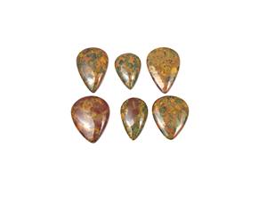 Customized Natural Gemstone Jewelry Findings / Pear Shape Cabochon Stone Available At Low Cost - Product Image 2