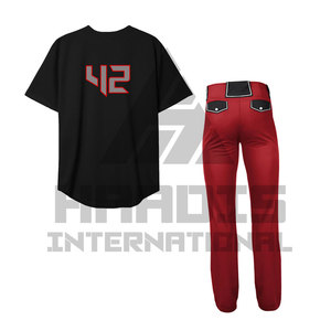 Uniforme de béisbol transpirable de alta calidad Uniforme de béisbol de manga corta Uniforme de béisbol a granel - Product Image 6