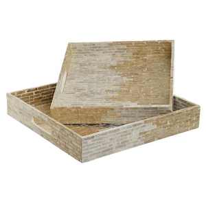 High Quality Custom Size Mother of Pearl Serving <b>Tray</b> Hottest Design for Home Use Made From <b>Paper</b> MDF Wood Marble From Vietnam - Product Image 5