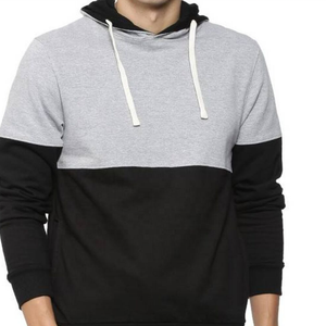 Sweat à capuche pull personnalisé de haute qualité pour hommes 100% coton bloc de couleur pour la saison d'automne - Product Image 6