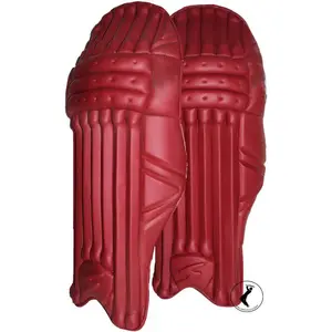 Almohadillas de cricket Rojas personalizables para jugadores profesionales personalizadas con logotipo y almohadillas de bateo de alta calidad de color - Product Image 1