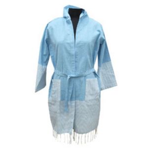 Haute qualité XL taille coton éponge peignoir ensemble doux sensation longue Robe respirant thermique caractéristique personnalisable Logo maison vêtements de nuit - Product Image 2