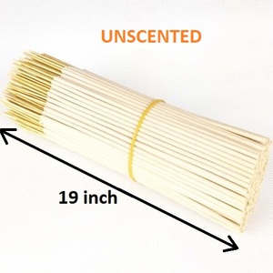 Varillas de incienso de 19 pulgadas, varitas de incienso Natural sin perfume, suministro al por mayor de la mejor marca (blanco) - Product Image 1