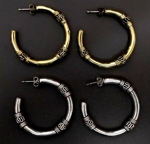 4 X 4 cm Stud Hoop Earrings Circle Geometric Gold Color Earrings for Women Simple Plain <b>Minimalist</b> Fashion <b>Jewelry</b> 2021 - Product Image 1