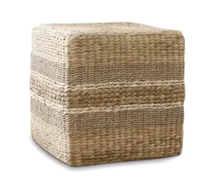 最佳工厂质量脚凳海草草设计水葫芦越南编织垫袋用于家居装饰