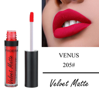 Rouge à lèvres liquide mat velours longue tenue PHOERA, gloss nude, waterproof, longue durée