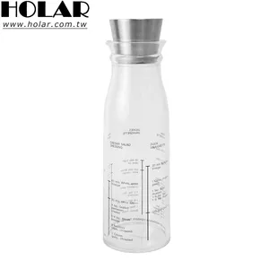 [Holar] ताइवान मेड प्लास्टिक सलाद ड्रेसिंग के साथ मिक्सर बोतल स्टेनलेस स्टील टोपी