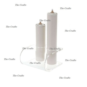 Juego de tres portavelas acrílicos de calidad superior, portavelas decorativos para el hogar y accesorios de decoración para bodas - Product Image 5