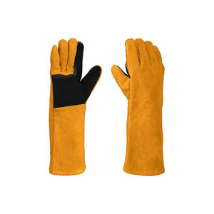 ถุงมือนิรภัยป้องกันหนังวัวแยกนิ้วถุงมือทำงานหนังแบบชาวแคนาดาสำหรับใช้ในอุตสาหกรรม - Product Image 5