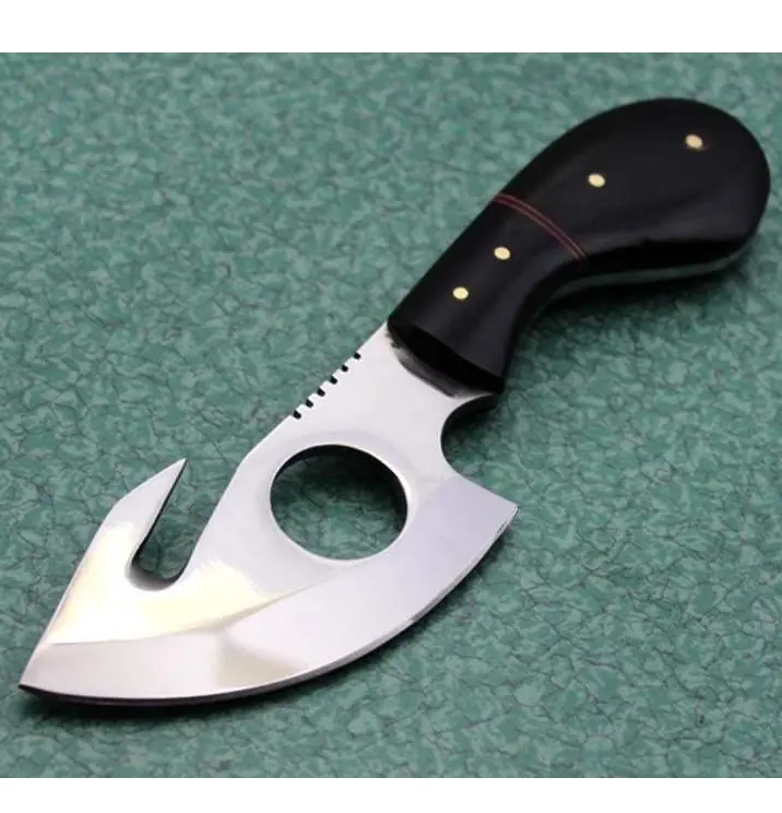 Custom Handmade Stainless Steel 440C Rust Proof Deer Hunting Skinner Knife With Buffalo Horn Handle NE 742