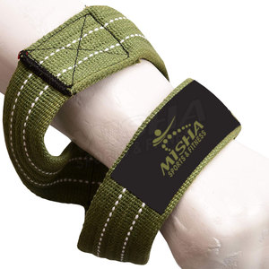 Correas de muñeca para entrenamiento de gimnasia, Logo personalizado OEM, 100% algodón, 8 correas, levantamiento de pesas - Product Image 3