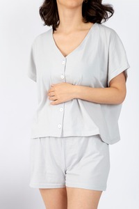 De las mujeres ropa de dormir sólido tacto suave transpirable Jersey - Product Image 2