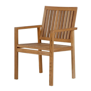 Teak Stacking Furniture <b>Chair</b> Patio Dining <b>Chair</b> - Product Image 1