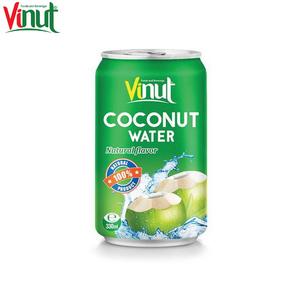 Agua de Coco Original de 330 ml, Bebida de Marca Privada, Baja en Carbohidratos, Sin Azúcar Añadida, Certificada Halal, Vietnam, Lata - Product Image 1