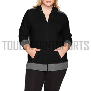 OEM-Jersey de algodón 100% para mujer, sudadera con Logo personalizado bordado - Product Image 1