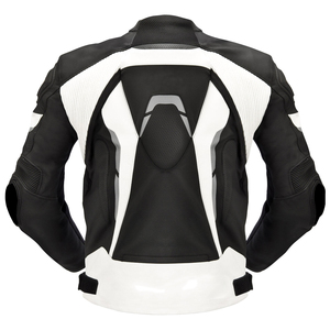 Vêtements de moto en cuir respirant noir, vêtements de course automobile - Product Image 6