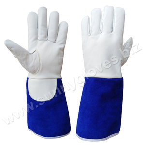 Tig เชื่อมถุงมือ/อาร์กอนถุงมือเชื่อมหนังวัวอุตสาหกรรมป้องกันถุงมือช่างเชื่อม2022 - Product Image 6