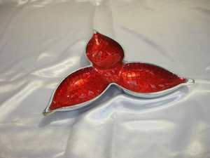 Assiette de service de luxe moderne et élégante en aluminium de forme de feuille, design et décoratif, vente chaude, sans danger pour les aliments - Product Image 6