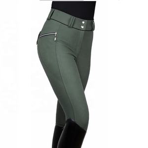 Pantalones ecuestres elásticos para mujer, ropa personalizada con agarre de asiento completo, pantalones de montar a caballo al por mayor a granel de la India - Product Image 3