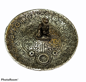 ไม้กำยานโลหะทรงกลมแบบจับคู่,ที่ใส่ธูปโลหะแบบแฮนด์เมดของอินเดียที่ปักธูปที่เผากำยานสำหรับใช้ในบ้าน - Product Image 2