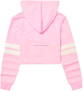 Sudadera con capucha personalizada de peso ligero Último diseño en tops cortos femeninos para la moda de la calle principal - Product Image 5