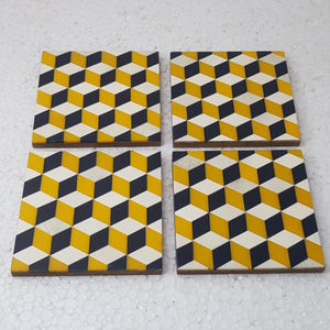 Tendance le plus populaire fait à la main design moderne thés en bois et en résine servant des sous-verres accessoires de cuisine pour la vente en gros tampons antidérapants - Product Image 3