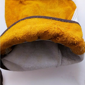 Gants de travail en cuir de vache fendu, pour le soudage, gantelets de support lourds avec impression personnalisée et design sur la vente en gros - Product Image 6