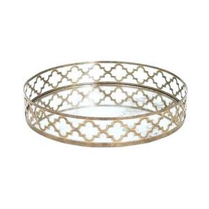 Plateau de service alimentaire de forme carrée fait main plateau de service à dessert en métal et miroir de qualité supérieure par Home Arts - Product Image 5