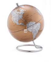 HOME IMPRESSION Globe terrestre en métal à lévitation magnétique doré, design de créateur, à induction sans fil, fait main, de luxe, contemporain, décoratif et éducatif