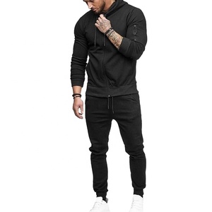 Survêtement de Style Cargo pour homme, pantalon de sport d'entraînement + sweat à capuche pour homme - Product Image 1