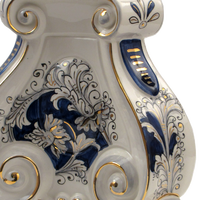 SAMBUCO CERAMICS Porte-bougie en céramique italienne fait main, forme cylindrique, décoration d'intérieur, fabriqué en Italie