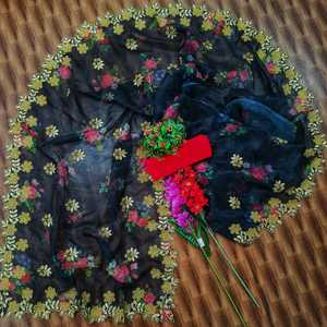 Indien Katan Saree dernier concepteur fête porter mariage dames femmes porter Georgette soie broderie travail Sari avec Blouse ethnique - Product Image 1