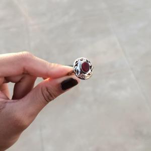 Anillo solitario de Plata de Ley 925, piedra preciosa de ónix rojo, ajuste de bisel de alta calidad, joyería de diseñador para bodas, regalos, fiestas - Product Image 3